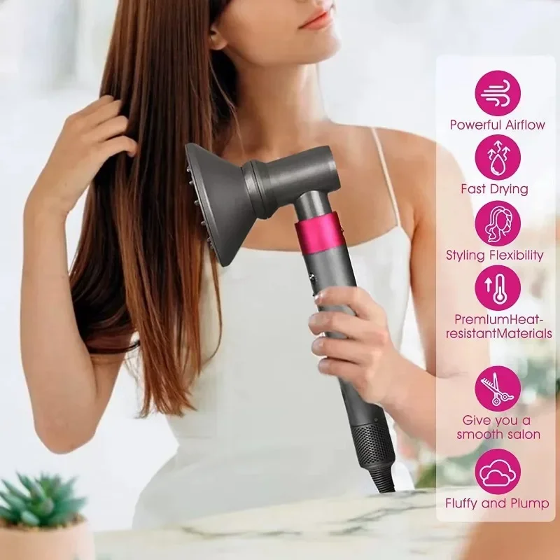 For Dyson HS01/HS05 Diffuser For Supersonic Hairdryer Styling Tool 360°Rotating Nozzle Replacement Universal Hair Dryer Diffuser