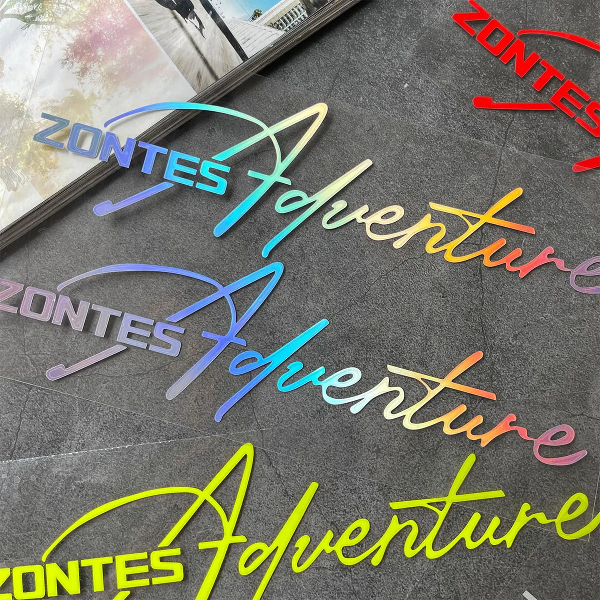 Para ZONTES 368G 703F 703RR 703R 350E pegatinas reflectantes para motocicleta Moto bicicleta Scooter cuerpo lateral cabeza calcomanías de vinilo Accesorios