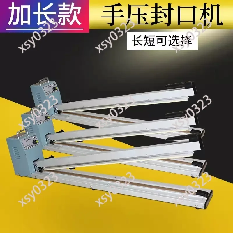 

Extended Hand Impulse Sealer, Manual Heat Sealing Machine for Plastic & Aluminum Foil Bag Packing