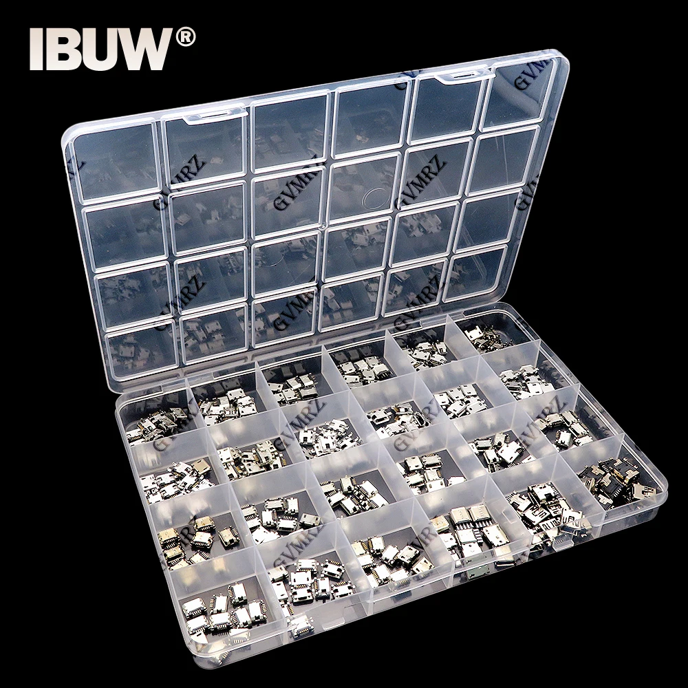 

240Pcs/box Micro USB Connector Jack USB Connectors Set Charging Port For MP3/4/5 100% Huawei Lenovo ZTE