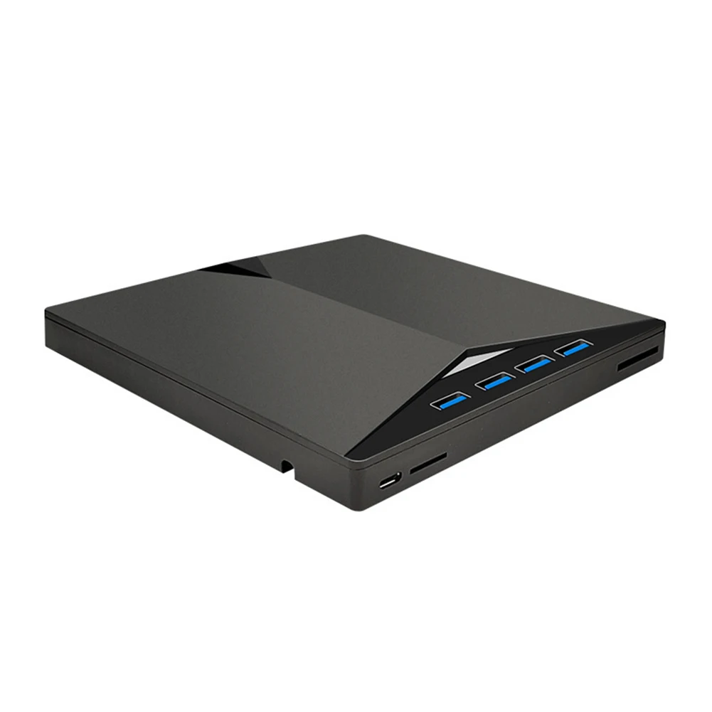 Unità mobile esterna USB 3.0 Type-C 7 in 1 Masterizzatore CD DVD Plug-and-Play ad alta velocità per Windows 11/10/8/7/Linux/OS