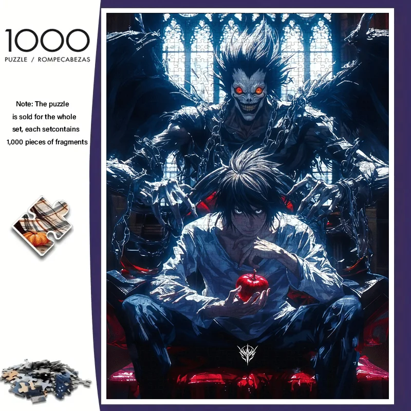 

1000pcs Paper Jigsaw Puzzle - Colorful and Sparkling Design, Portable Rectangular Paper Puzzle for Adults and Family Gatherings