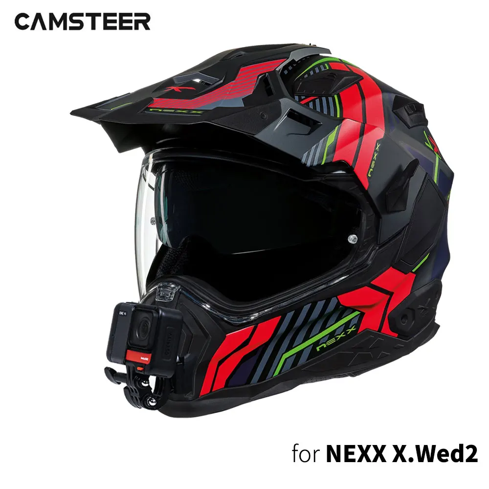 NEXX X.WED 2 casco supporto per mento in alluminio personalizzato per GoPro Hero12 11 10 9 Insta360 X4 X3 Ace pro DJI Action 3 4 accessorio per fotocamera