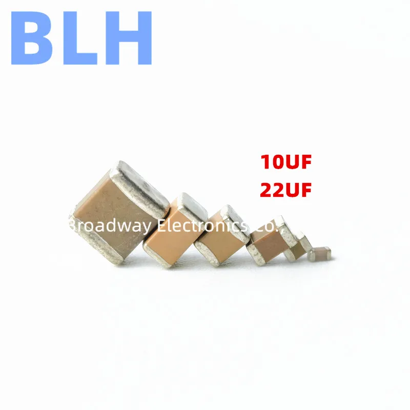 50PCS 0402 10U 106 22U 226 10UF 106M 22UF 226M 6.3V 10V 16V X5R 20% 1005 SMD Chip Multilayer Ceramic Capacitor MLCC