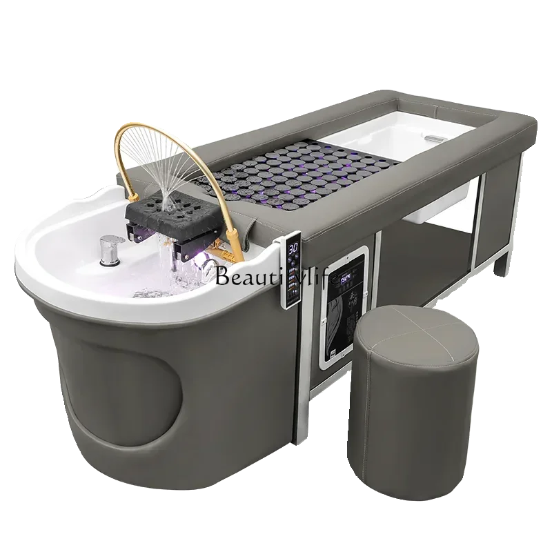 

lx29Water Circulation Shampoo Chair Pedicure Moxibustion Thai Massage Fumigation Flushing Bed