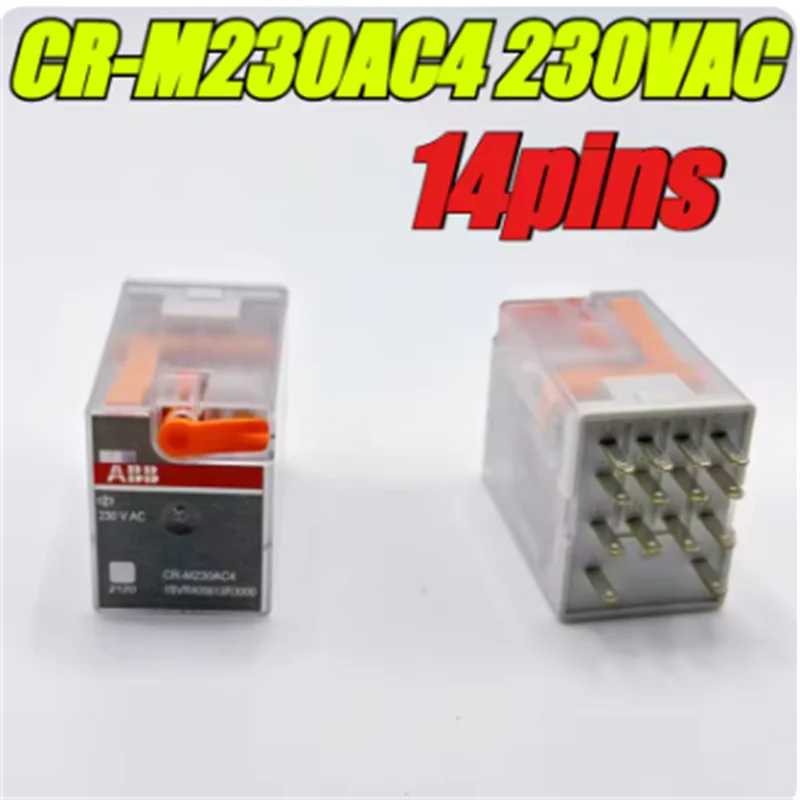 2pcs/lot 100% original genuine relay:CR-M230AC4 230VAC ABB intermediate relay 1SVR405613R3000 14pins