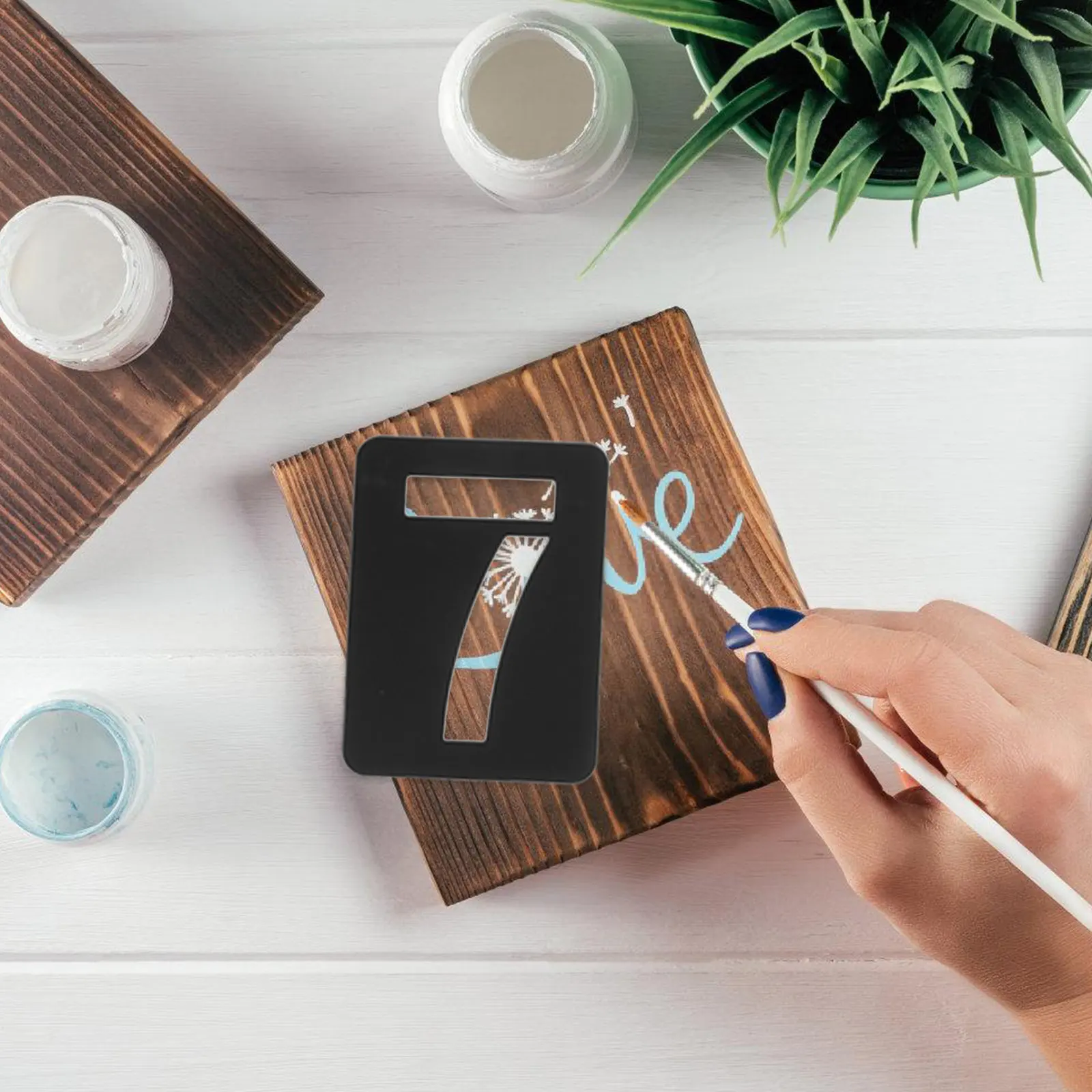 1Set Plastic Stencil Template Letter Stencils Alphabet Number Stencils Large Size for Crafts Painting Wood Fabric DIY Decoration