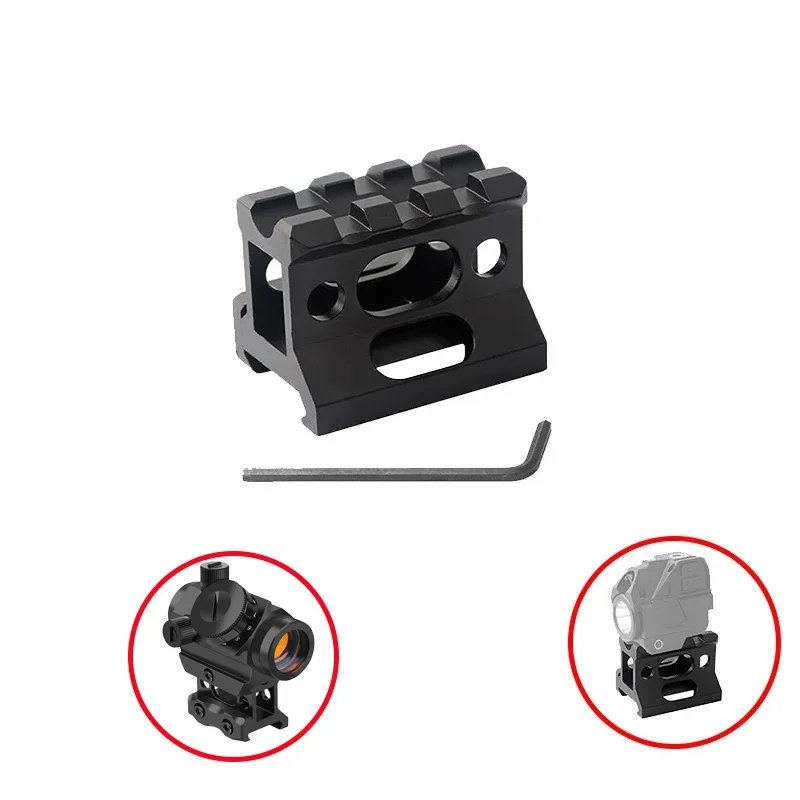 Red Dot Scope Riser Rail Mount 1 Inch Height Light Weight Bracket For Hunting Flashlight Optics