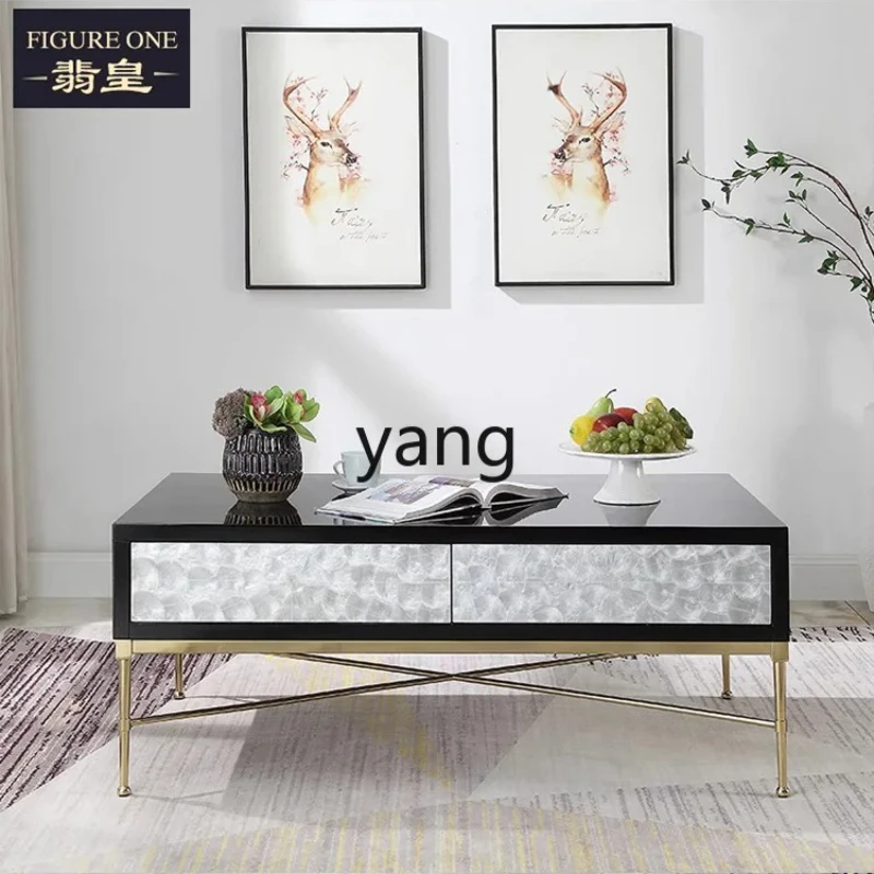 

CX Light Luxury and Simplicity Post-Modern Coffee Table Living Room Small Apartment Stainless Steel Furniture
