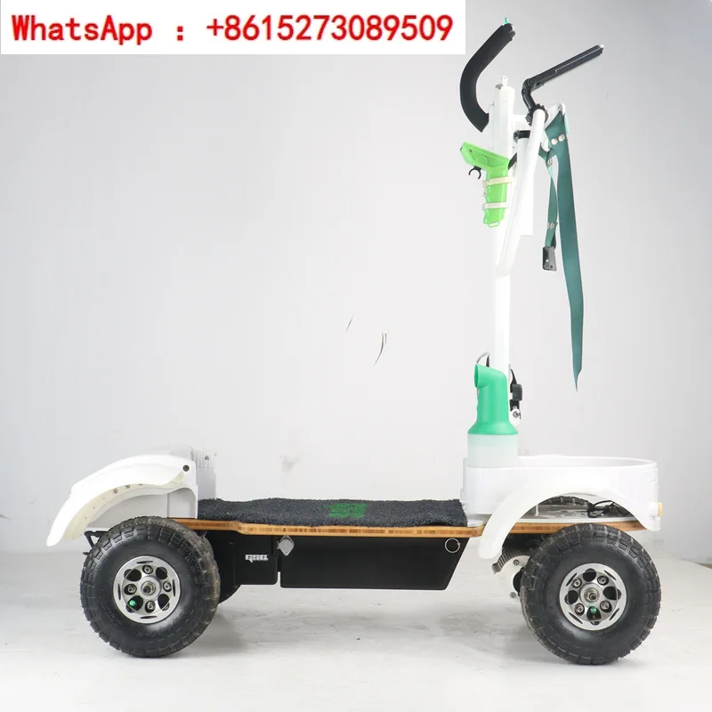 RETUOL Four Wheel Dual Drive Remote Control Electric GolfFolding Portable Outdoor Course Mobility Scooter