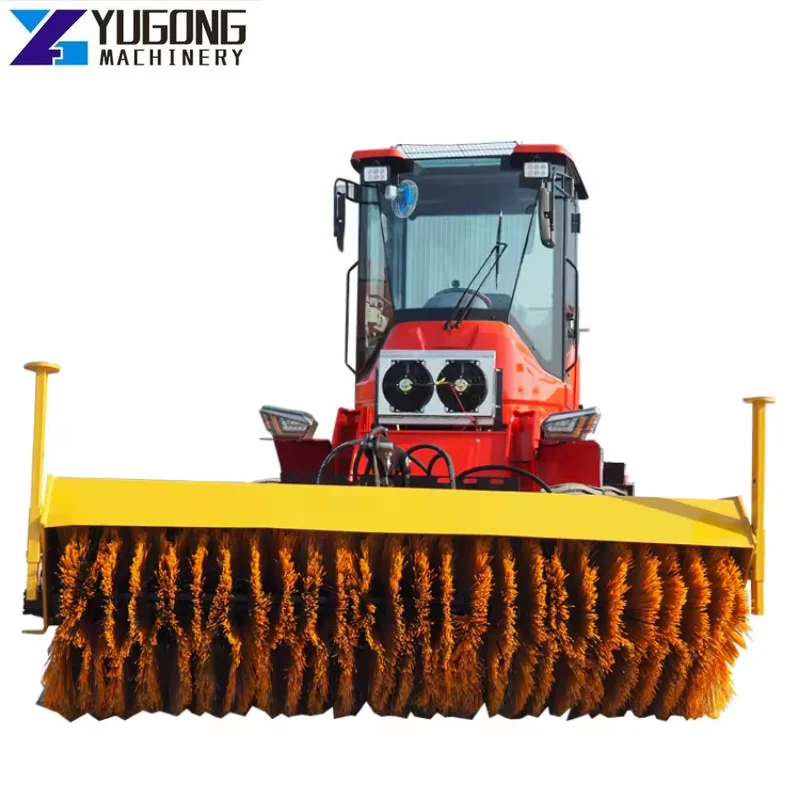 YG Road Sweeping Brush Machine Highway Mounted Scenic Spot Snow Sweeping Truck Forklift Modification Snow Rolling Brush for Sale