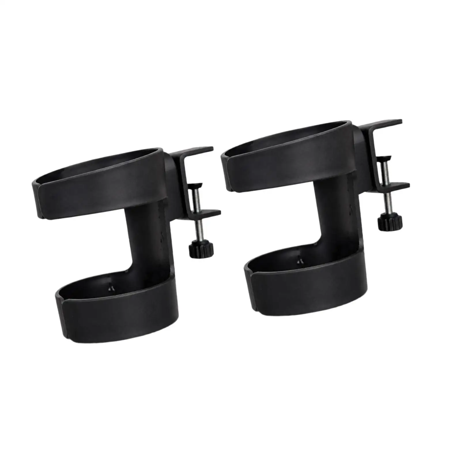 Space Saving Desk Cup Holder Sturdy Plastic Steel Clamp Drink Organizer for Computer Desk Use