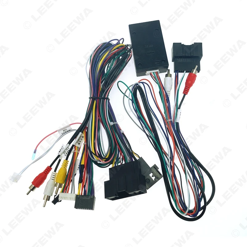 LEEWA Car Audio 16PIN Android Power Cable Adapter With Canbus Box For Ford Ecosport(13-17)/Escape(13-17) Stereo Wiring Harness