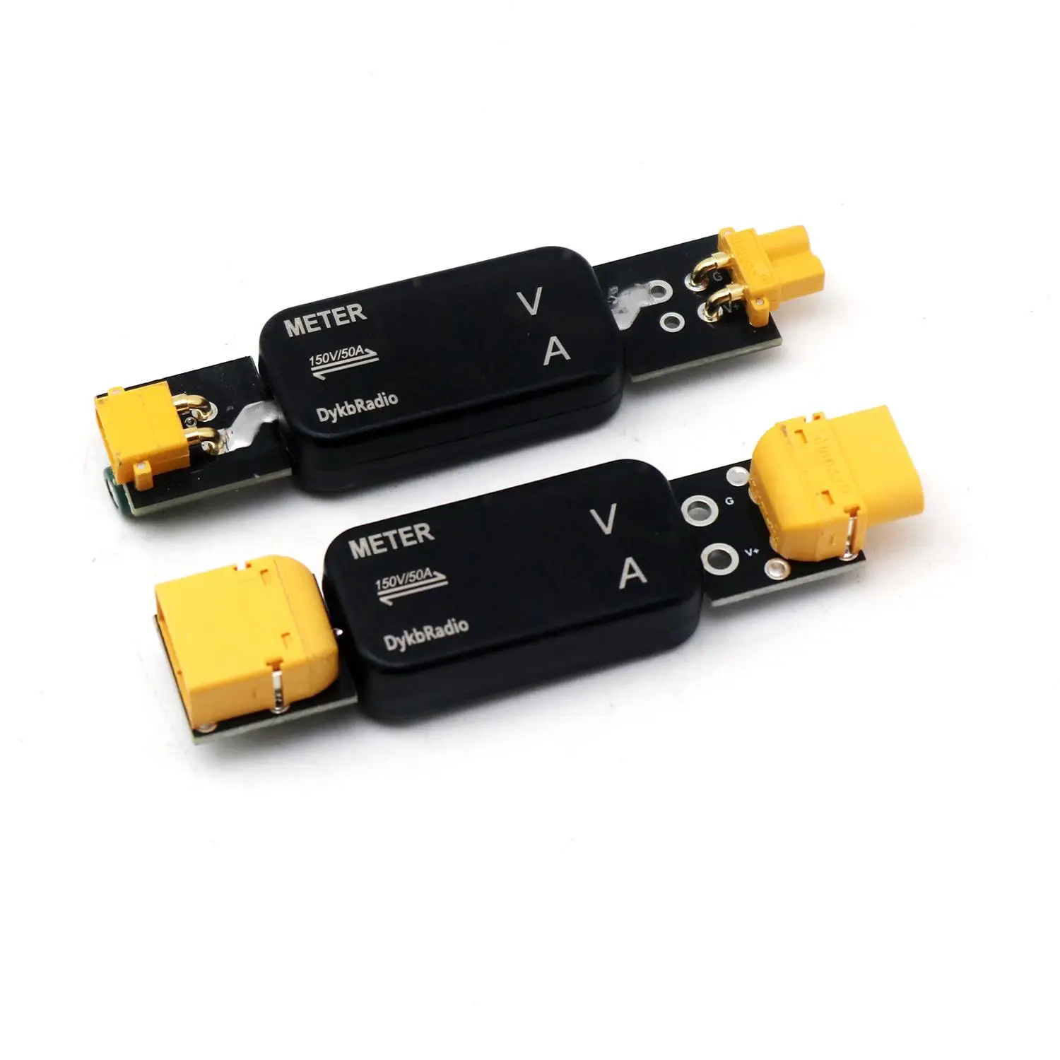 DYKB XT30 XT60 DC 150V 50A Bi-Directional Voltmeter Ammeter High Voltage Current Monitor BMS RC Battery Charging Discharge Meter