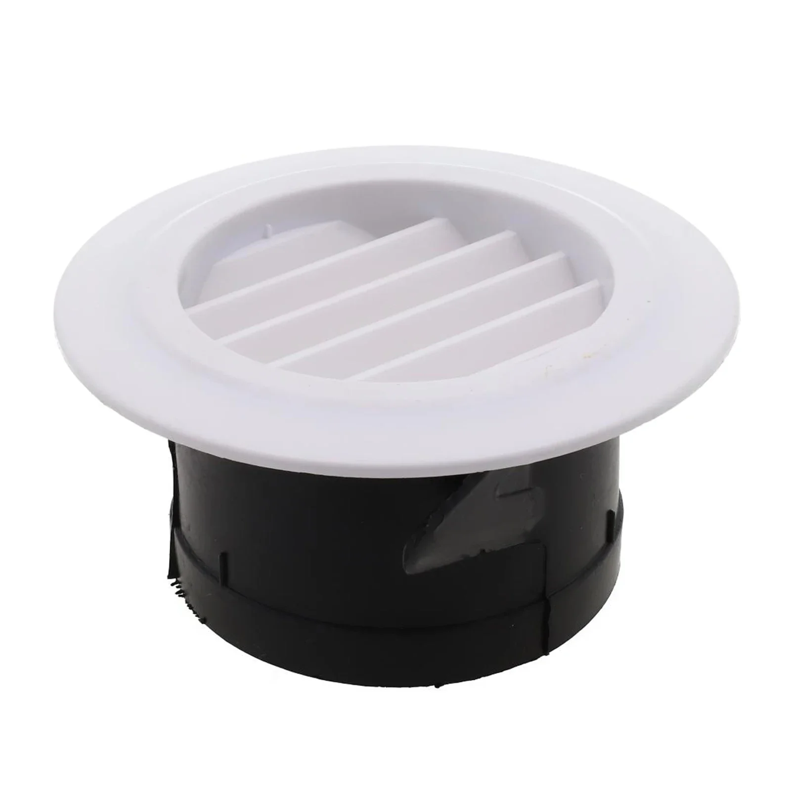 Panel And Black Air Duct Duct Vents Round Duct Vents Inclined Blades Longevity Prevent Damage For Use In Bathrooms