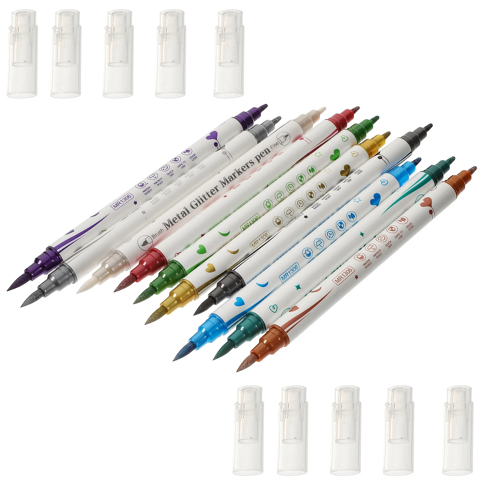 10 قطعة مجموعة أقلام الفن مزدوجة نهاية التنقيط أدوات ل ثلاثية الأبعاد مسمار رسم غرامة خط اللوحة مانيكير ماركر مسمار الكتابة على الجدران القلم صالون