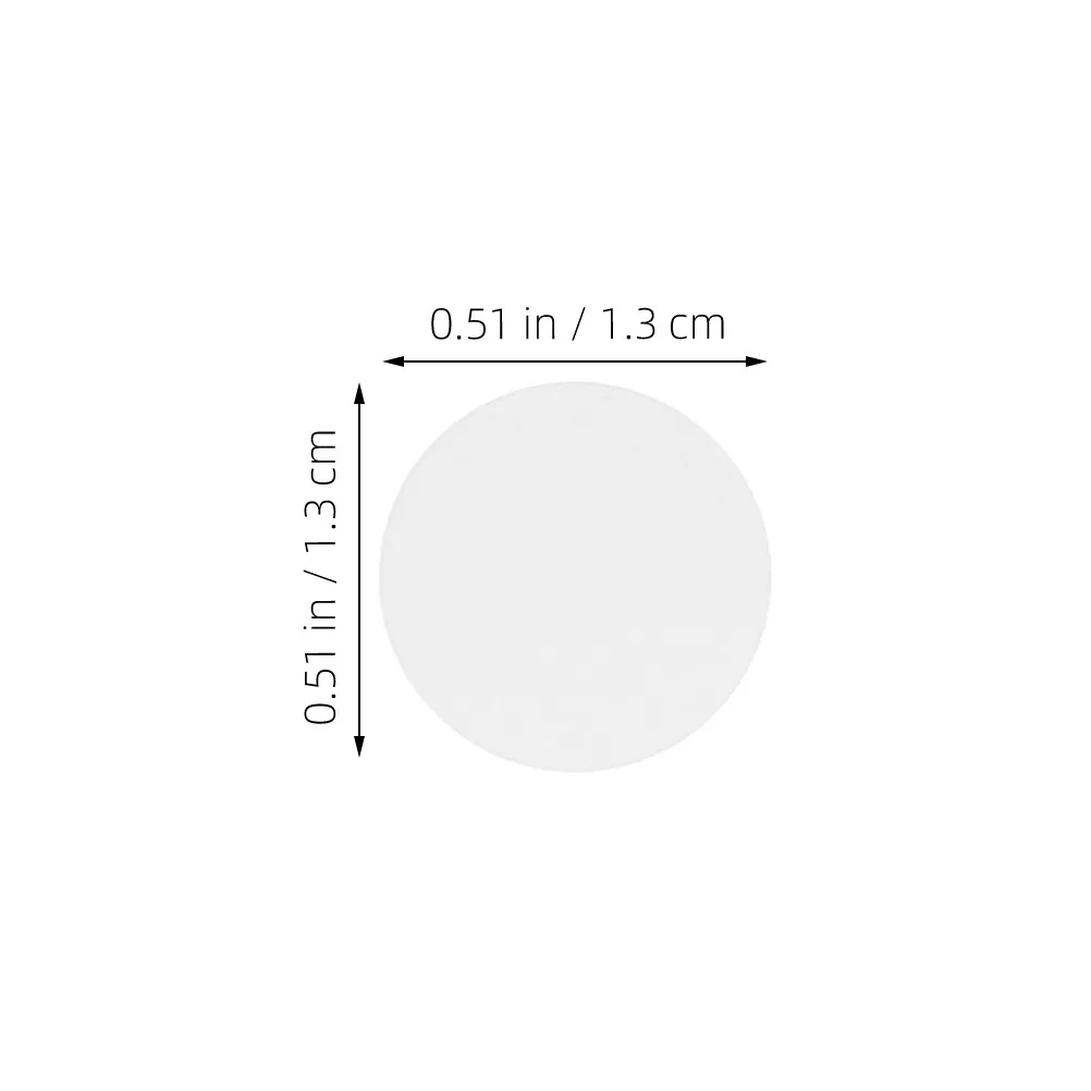 White Round Self Adhesive Stickers 3Mm Compact Size for Precise Labeling Glass Jars Kitchen Pantry Containers Small Items Name