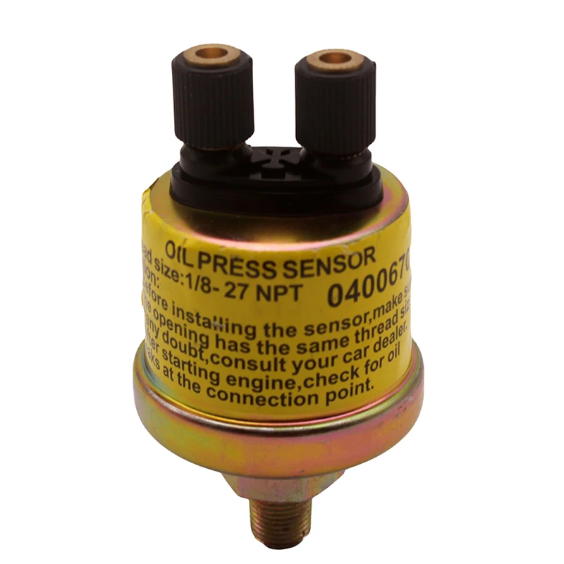 Sensor de pressão de óleo universal para carro, 1/8 npt, motor de substituição, design de extremidade dupla, para medidor de reposição, acessórios automotivos