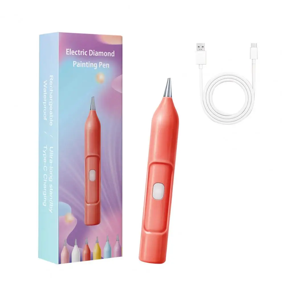 Electric Crafting Pen Wireless Electric Diamond Art Pen Portable Vacuum Crafting Tool Wax-free Diy Accessories for Adult Diamond