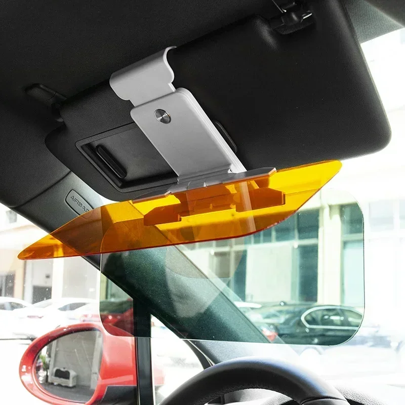 Car Visor General Goggle Night Driving Anti Sunlight Dazzling Day Mirror UV Fold Flip Mirrors