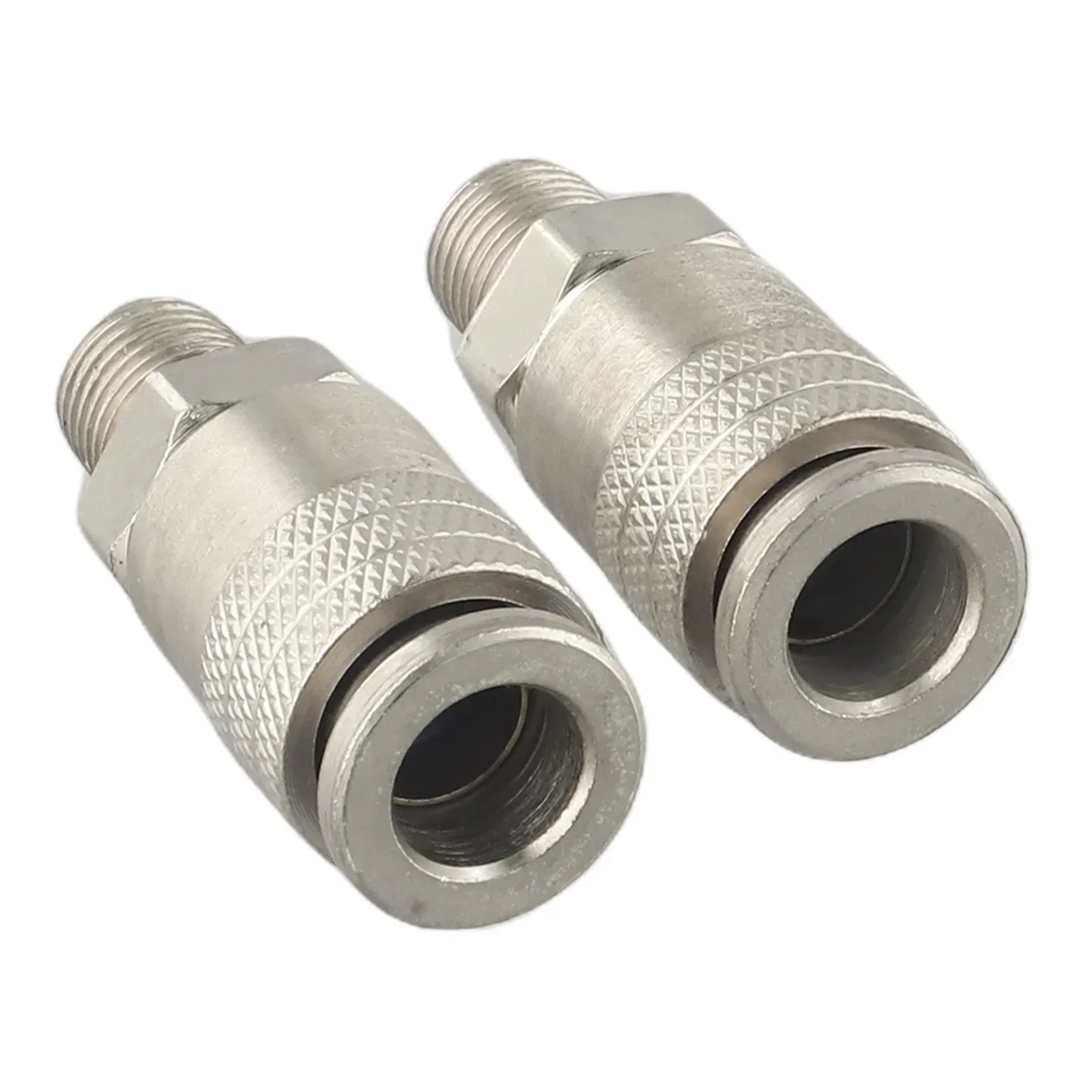 2pcs Air Compressor G1/4 Male Thread Pneumatic Fittings Adapter Metal Quick Connector EU Standard For Air Power Tool Accessories