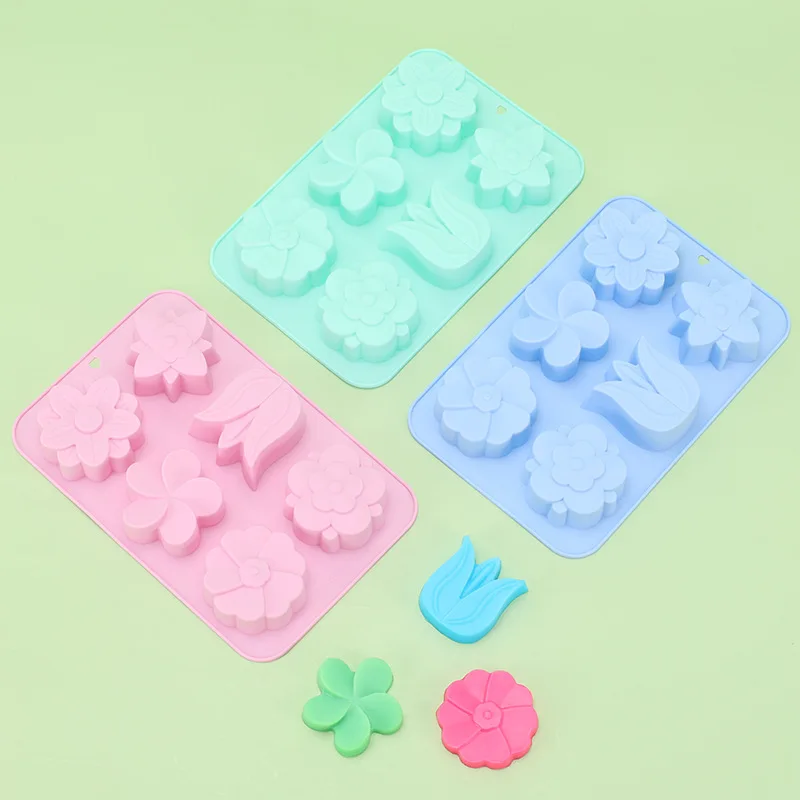

LH cake jelly tulip chocolate mold DIY baking mold handmade soap mold