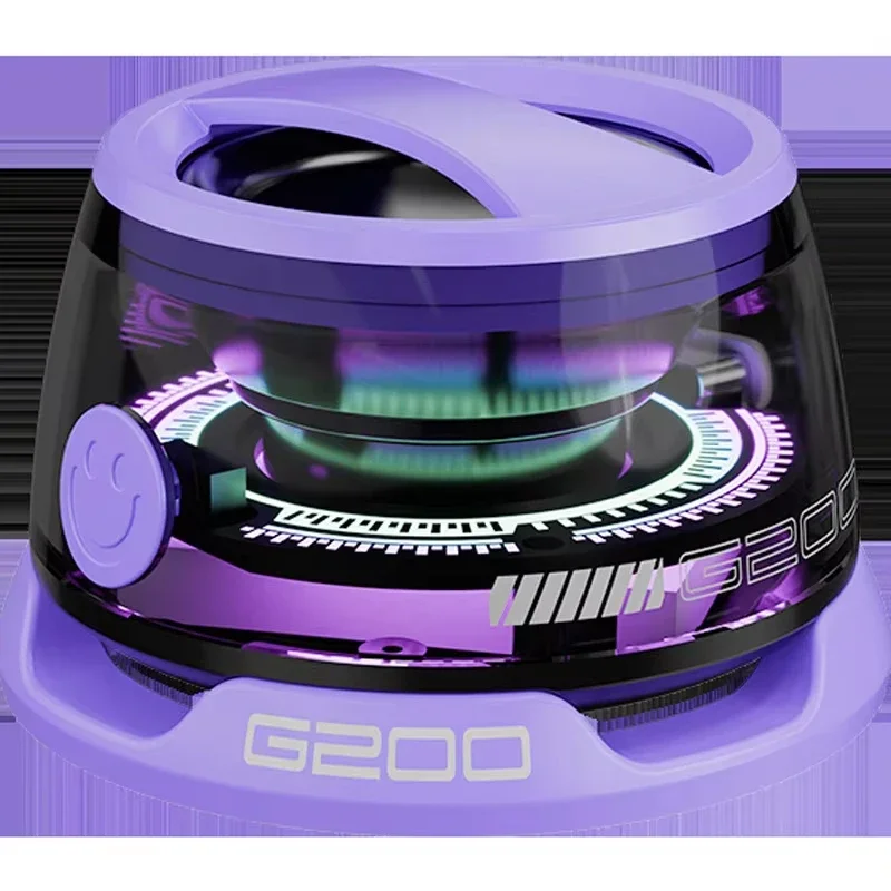 VIKEFON Draagbare Bluetooth-luidspreker HECATE G200 RGB-verlichting Magnetische luidspreker BT5.3 Mini-klankkast 7-uurs afspelen Telefoonhouder