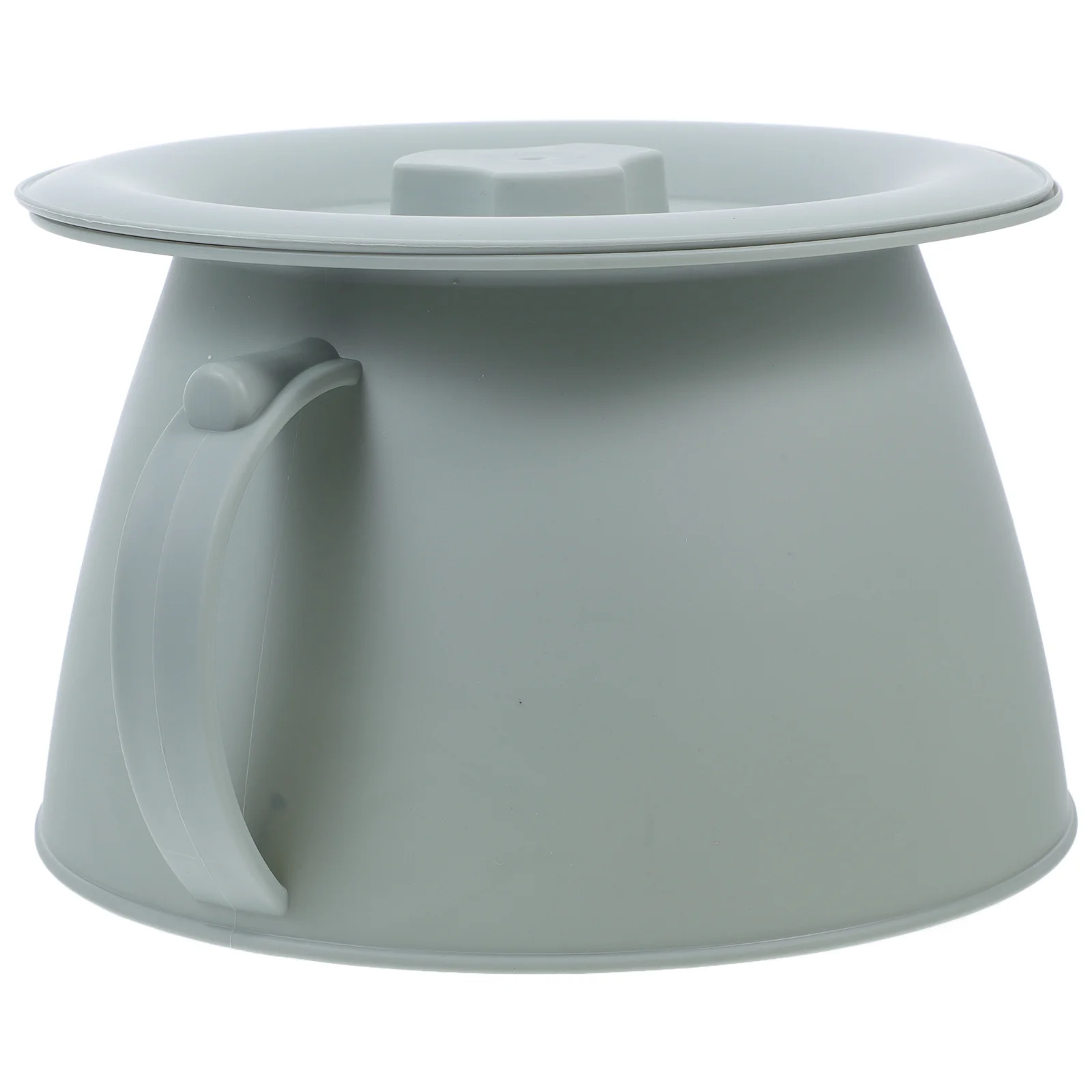 مقبض غرفة وعاء البلاستيك مبولة وعاء المرحاض المحمول المسنين مغطاة المبصقة ليلة مبولة البلاستيك المبصقة مرحاض محمول #4