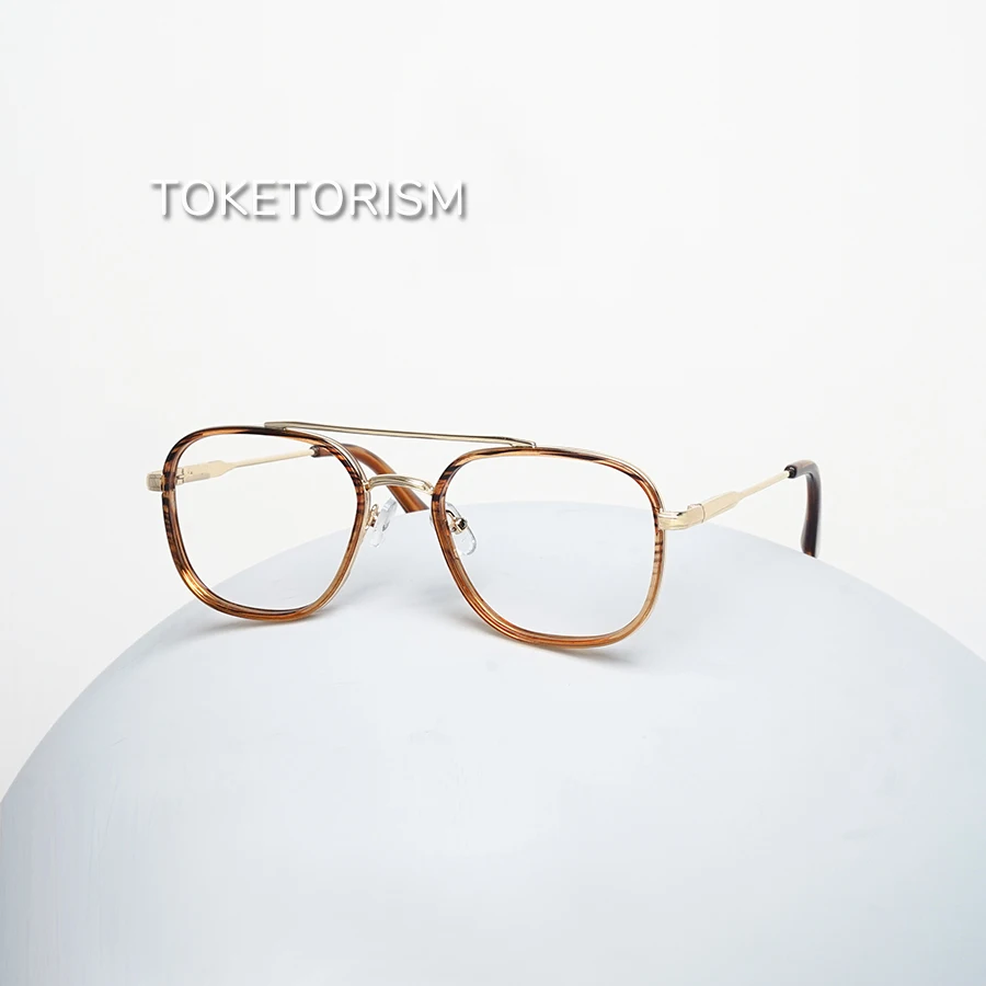

Toketorism New Fashion Men's Glasses Anti Blue Light Women's Non-Prescription Eyeglasses