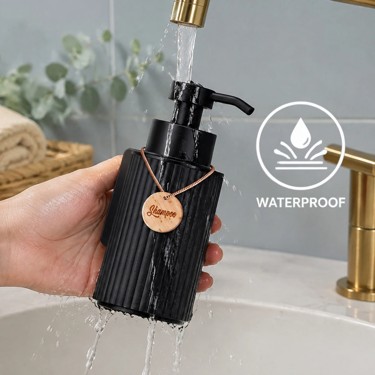1PC Wall‑Mounted Soap Dispenser, Refillable Dish, Hand Soap, Shampoo, Bodywash, Conditioner Bottle for Bath & Kitchen Essentials view 5