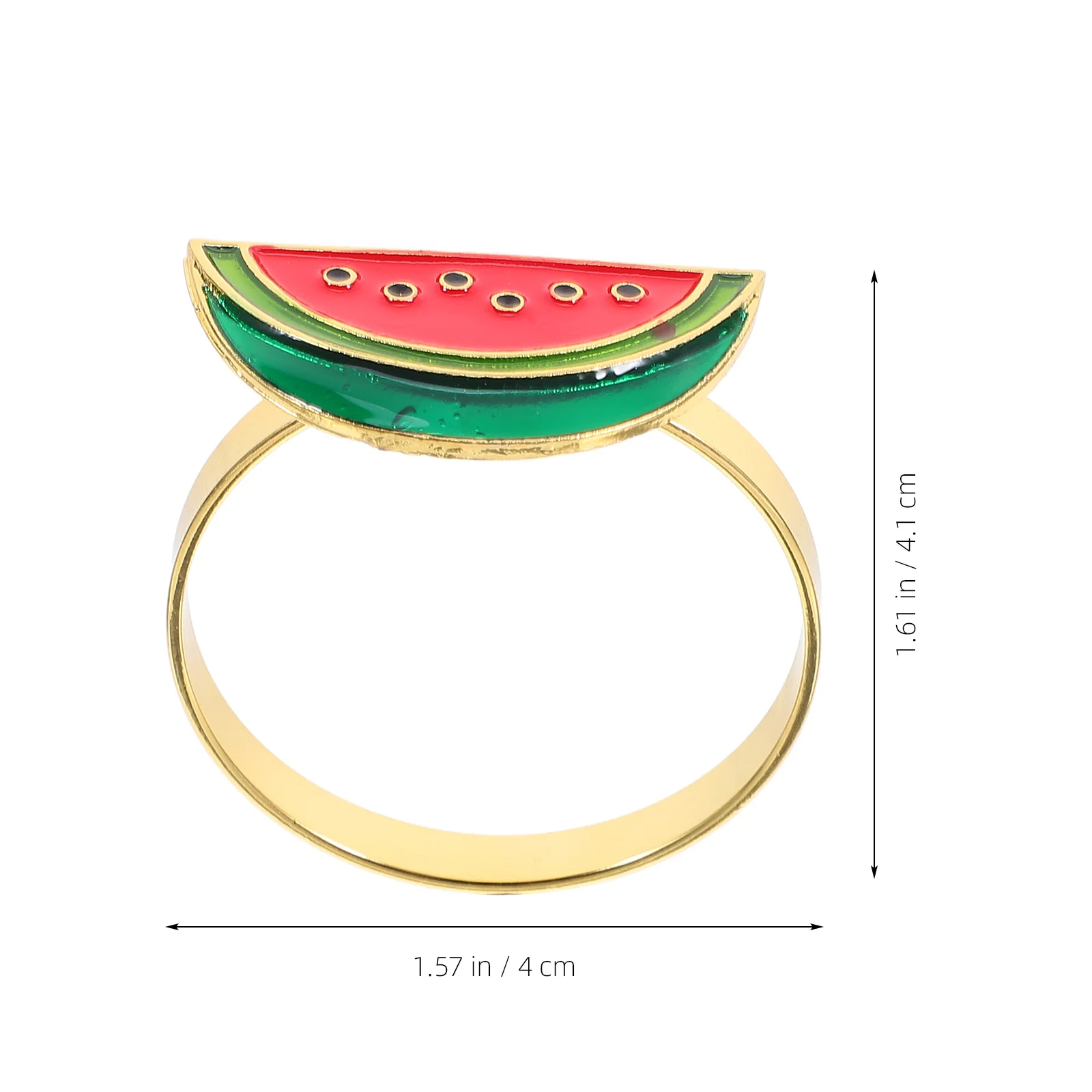 

6Pcs Watermelon Napkin Rings Reusable Table Decoration for Wedding Party Home Hotel Restaurant Watermelon Napkin Rings