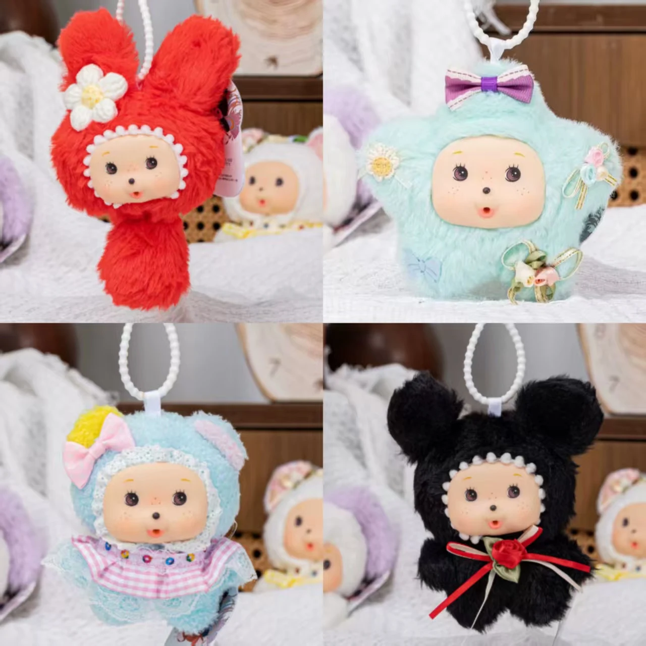 Neu auf Lager: 15cm Hängende Ornamente, Verpackte Plüschtiere für Greifautomaten, Perfekte Taschendekoration, Kawaii Überraschungsgeschenke für Fans