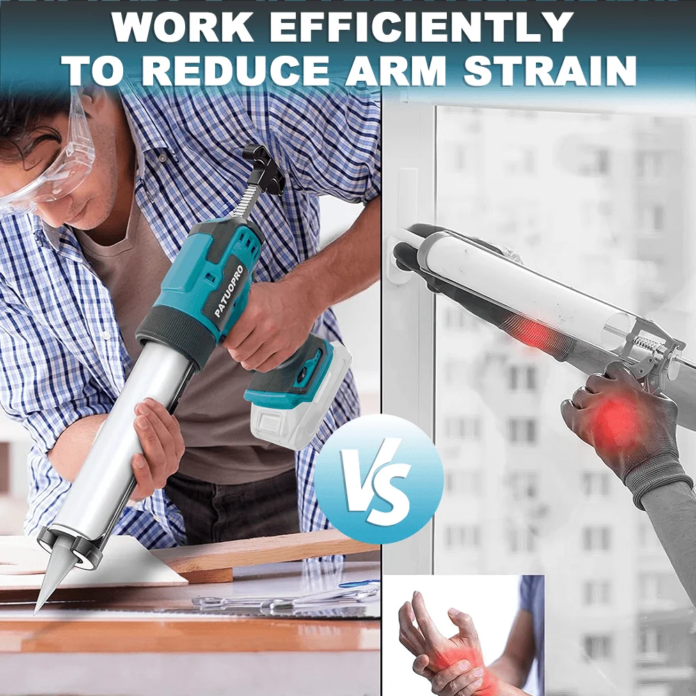 مسدس السد الزجاجي الكهربائي اللاسلكي متعدد الوظائف 6 مسدس غراء ملء السرعة القابل للتعديل لبطارية ماكيتا 18 فولت (بدون بطارية)