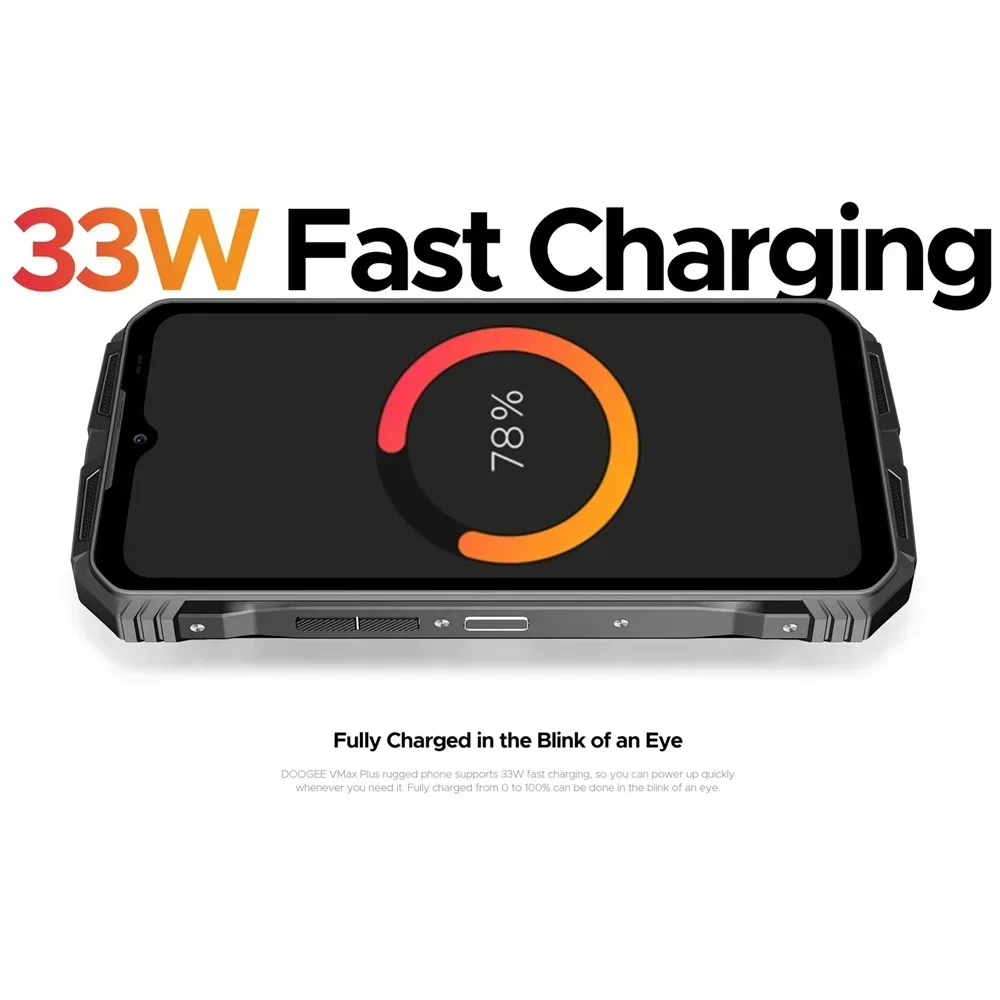 DOOGEE V Max Plus 5G هاتف ذكي متين أندرويد 14 ثماني النواة 6.58 بوصة 36 جيجابايت + 512 جيجابايت هاتف محمول 200 ميجابكسل 22000 مللي أمبير 33 وات شحن سريع NFC #5