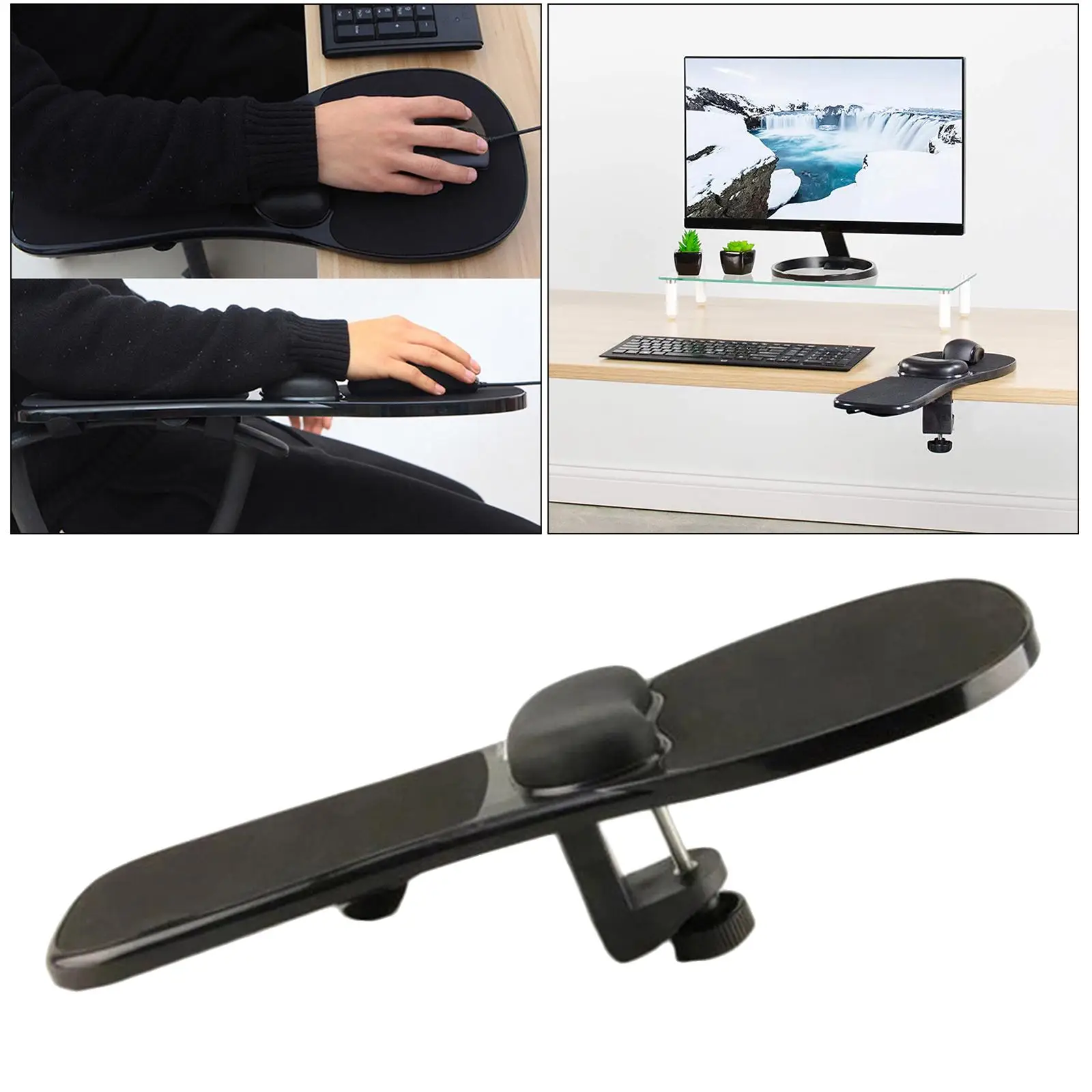 Soft Leather Wrist Rest Mouse Pad Arm Support Cushion for Computer Keyboard Desk Accessories Ergonomic