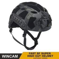 Casco tattico veloce Airsoft leggero SF taglio super alto caccia tiro Wargame casco protettivo attrezzatura da ciclismo per sport all'aria aperta