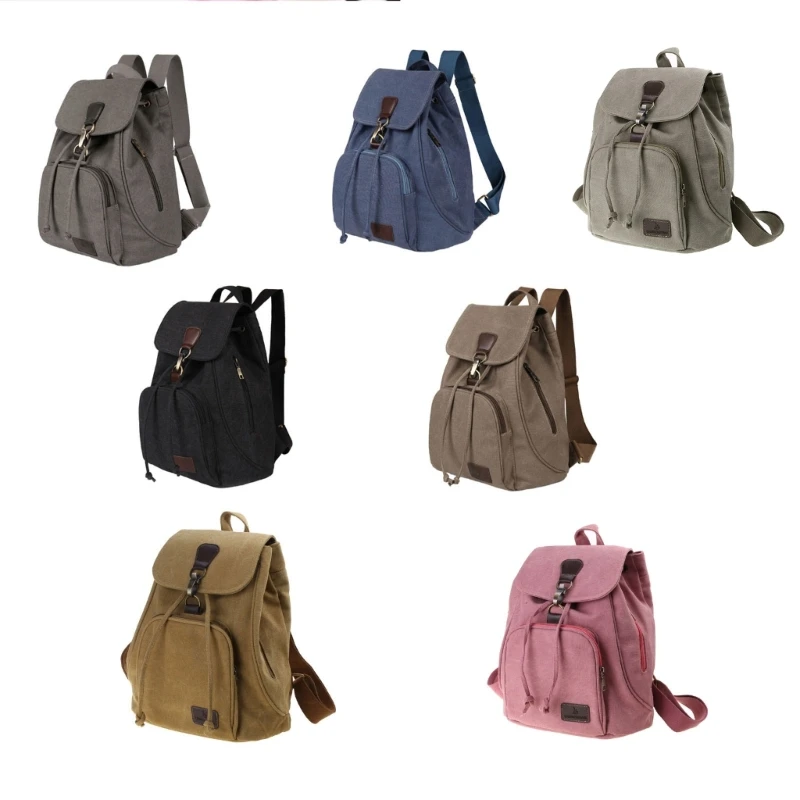 Multi functional Canvas Backpack Suitable for Students and Travel Enthusiasts