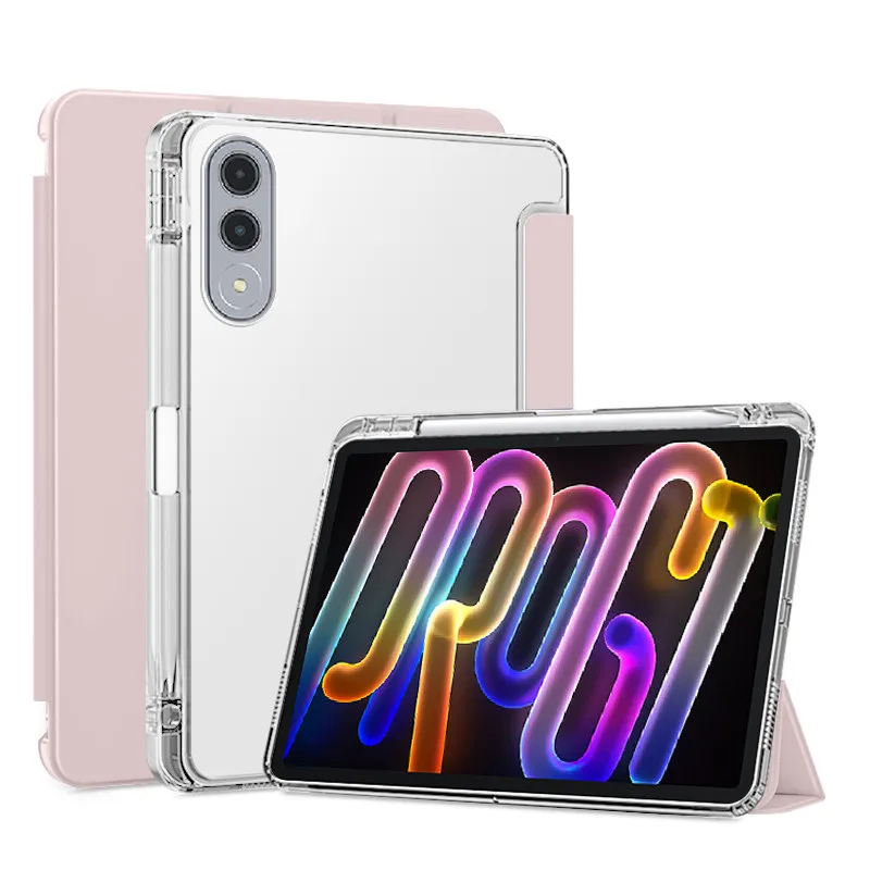For Lenovo Yoga Tab 11.1 inch Case TB710FU with Pencil Holder Clear TPU Stand Back For Lenovo Yoga Tab 11.1 inch Tablet Cover