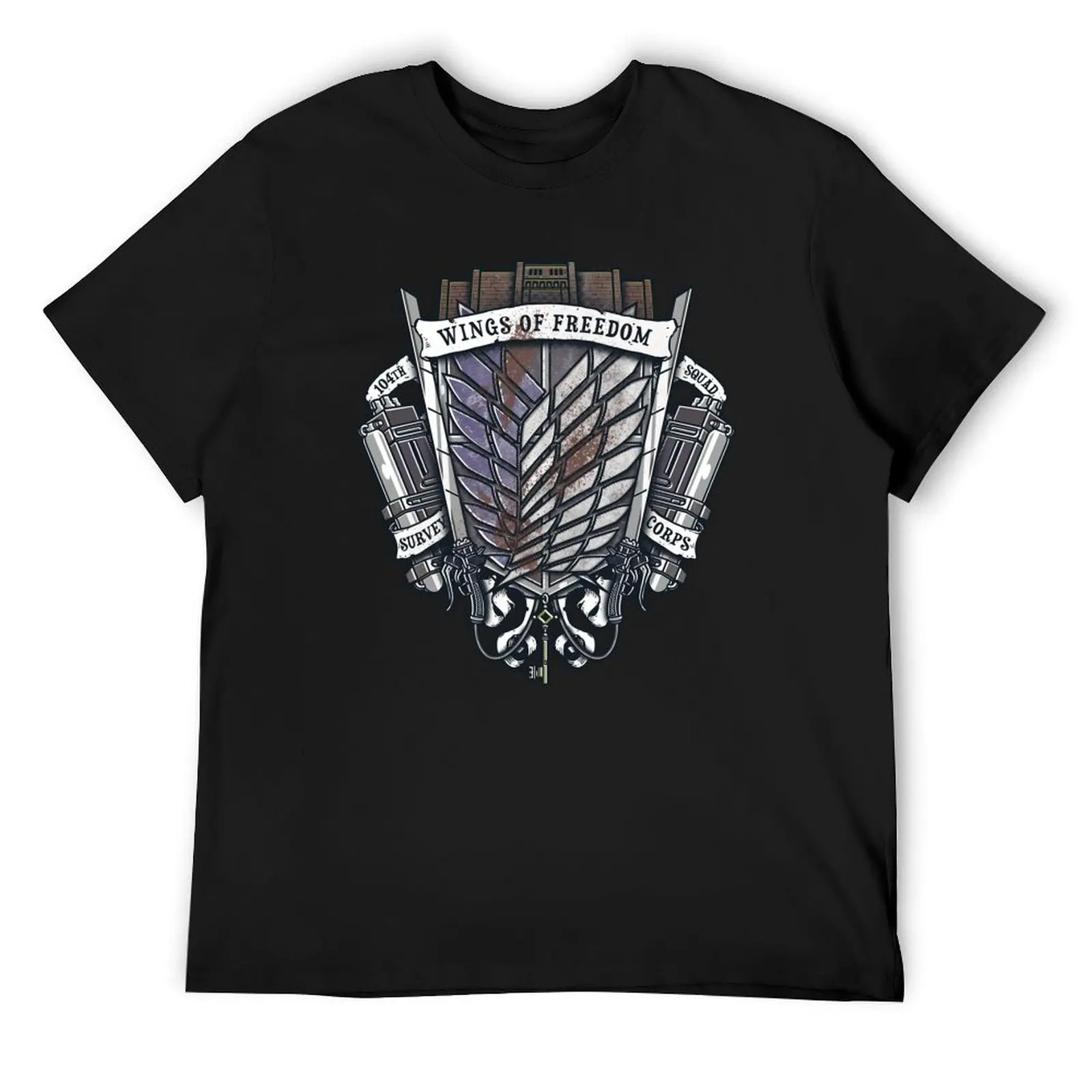 

Survey Corps Crest T-Shirt Luxury man Anime t-shirt shirts graphic tee t shirts for men pack