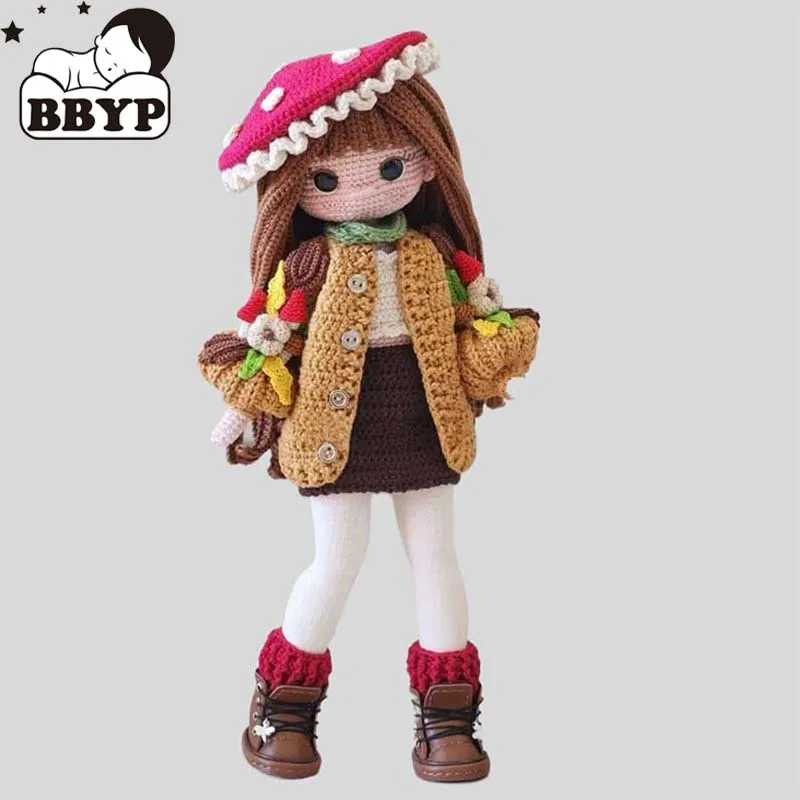 

Handmade Knitting Doll Crochet Mawa Girl Crochet Dolls For Home Accessories Craft Toy Ornaments