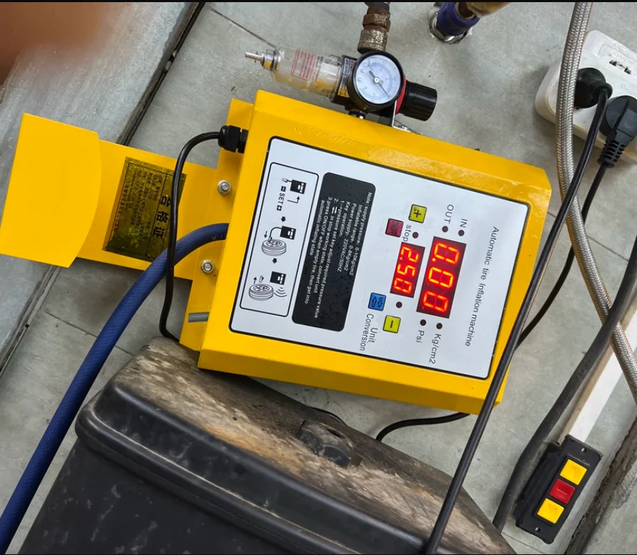 Wall-Mounted Fully Automatic Car Tire Shop Air Pump Tire Digital Display Air Filling Machine Air Filling Machine