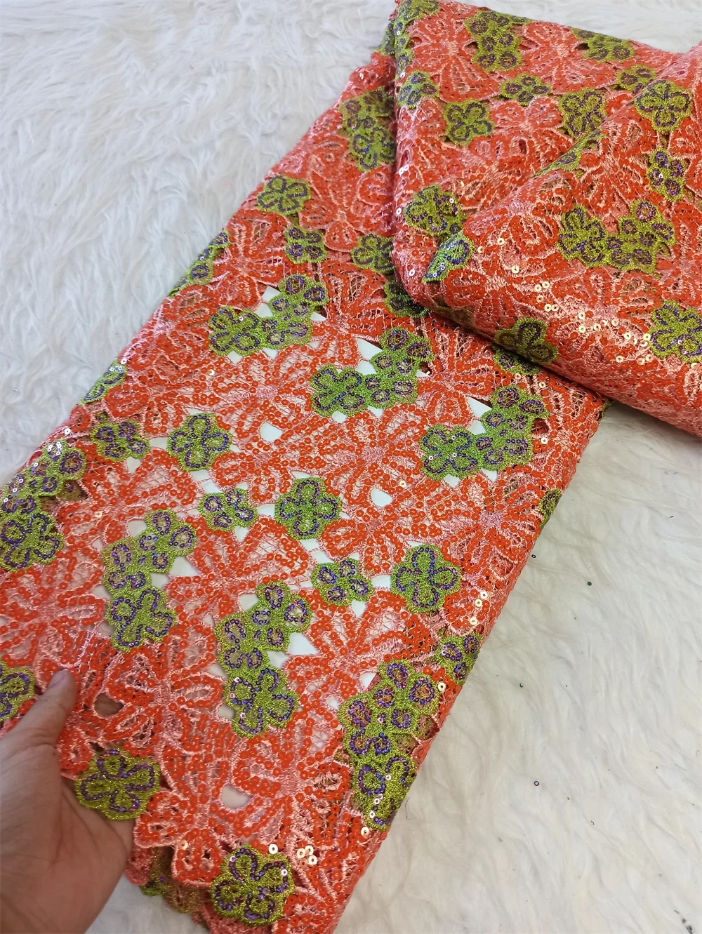 

Африканский нигерийский бисер, хлопковая вышивка, органза, кружевная ткань, кружевное свадебное платье с блестками, высокое качество, 5 ярдов, D Hm184-1