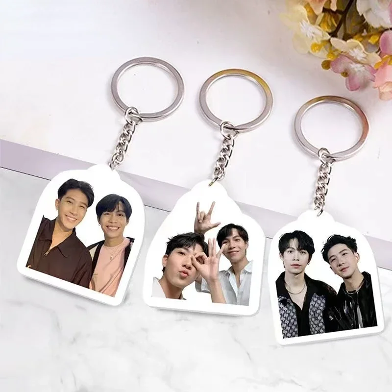 Firstkhaotung HD Posters Keychain Double-side Hanging Pendants Thai TV The Eclipse Drama Stills Photos Pictures Decor Ornaments