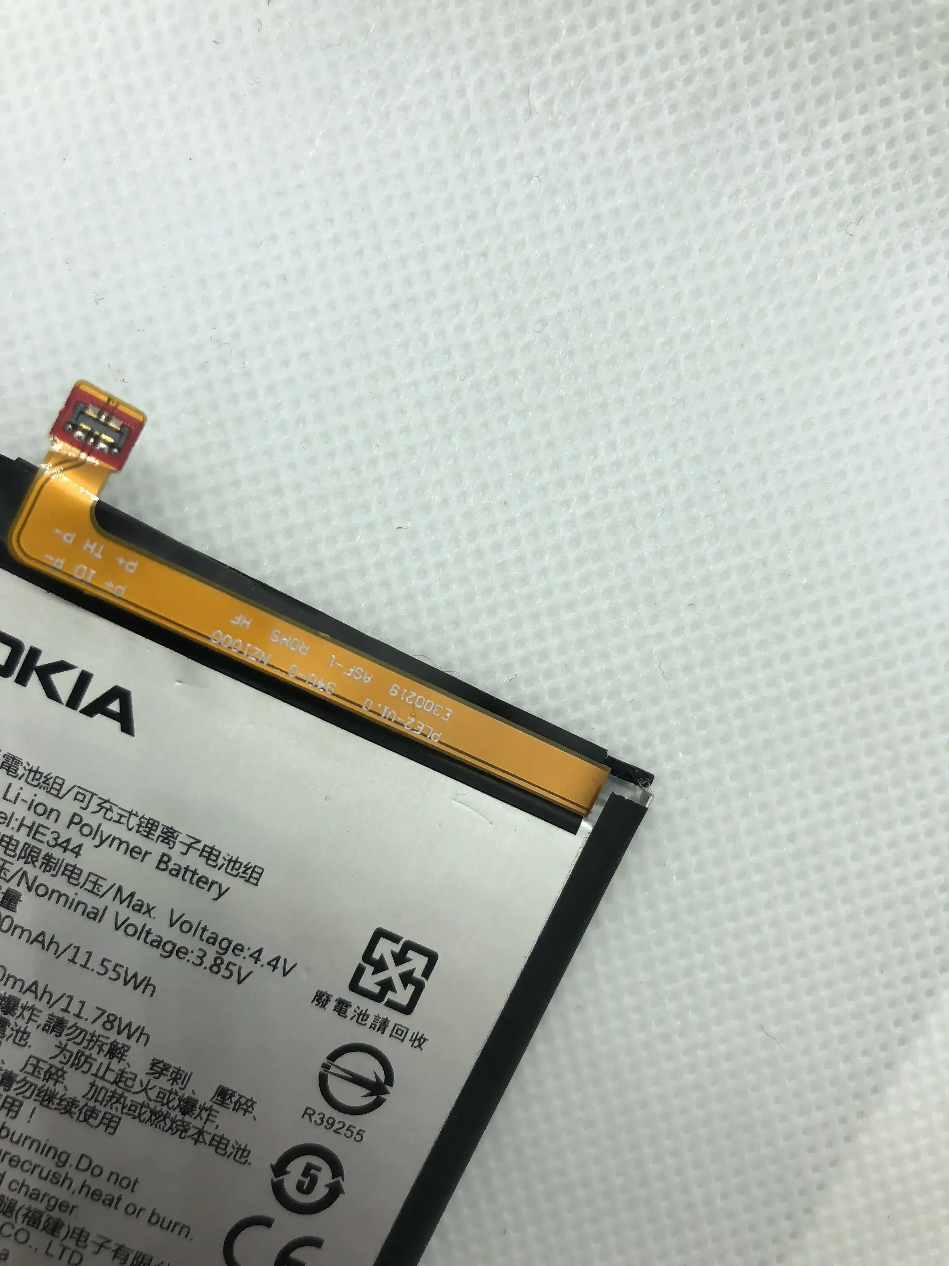 Bateria original he344 3000mah para baterias de substituição de polímero de íon-lítio nokia