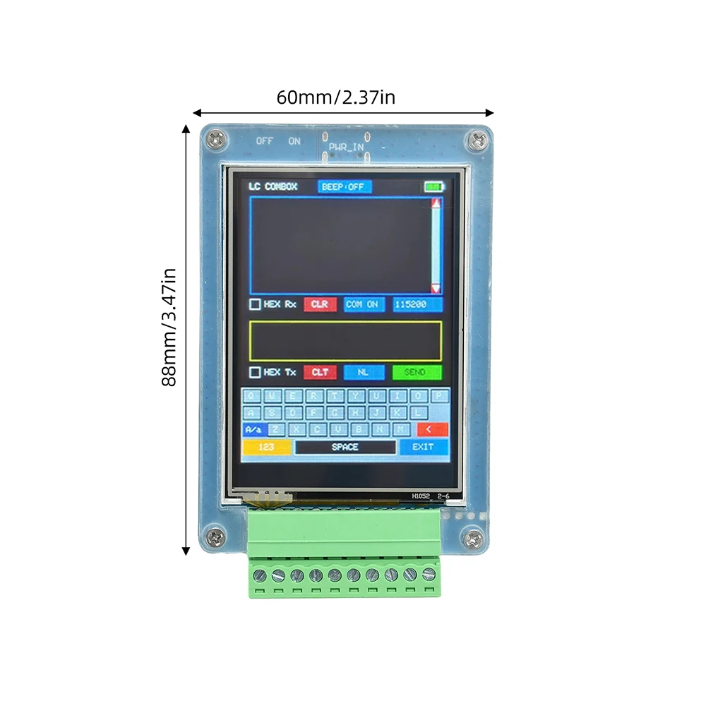 Handgehaltener serieller Debugger mit STM32-Tool, tragbare Datenübertragung RS485 RS232 TTL, 2,8-Zoll-TFT-Touchscreen für Elektronik – Detail 13