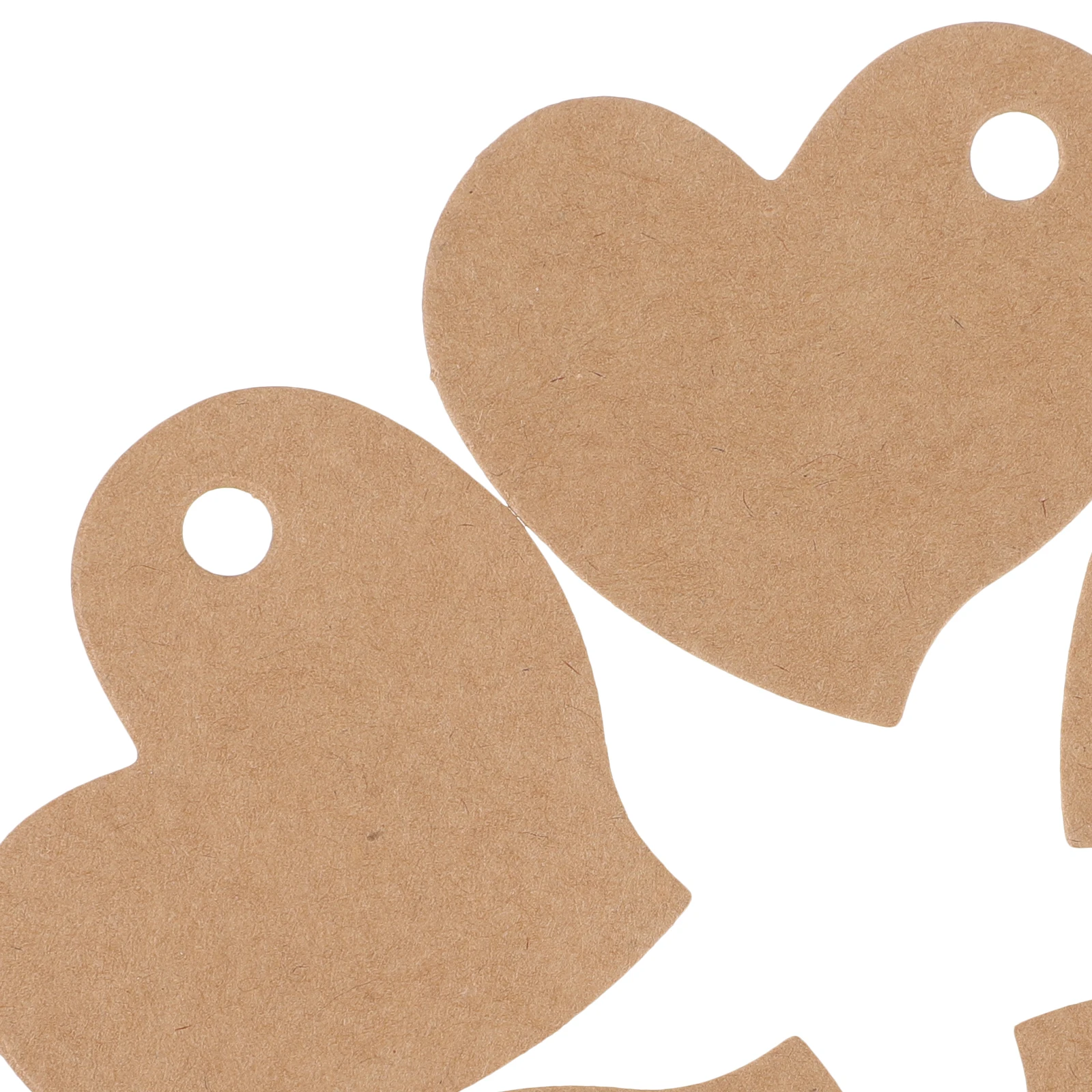 

Heart Shaped Kraft Paper Tags for Valentine Decor Lightweight Compact Gift Labels Hanging Crafts Practical