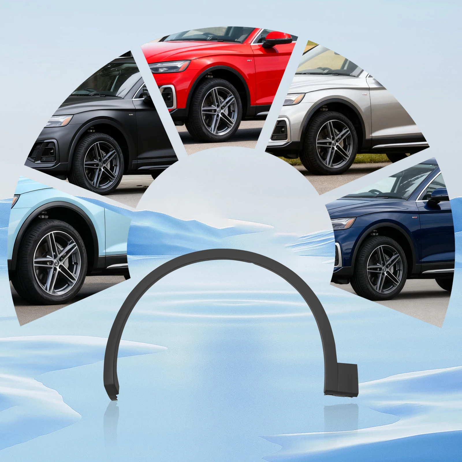 Front Left/ Wheel Arch Trim Fender Flare For 2021-2023 Audi Q5 Q5 Sportback SQ5 SQ5 Sportback OE 80A853717JGRU AU1290103