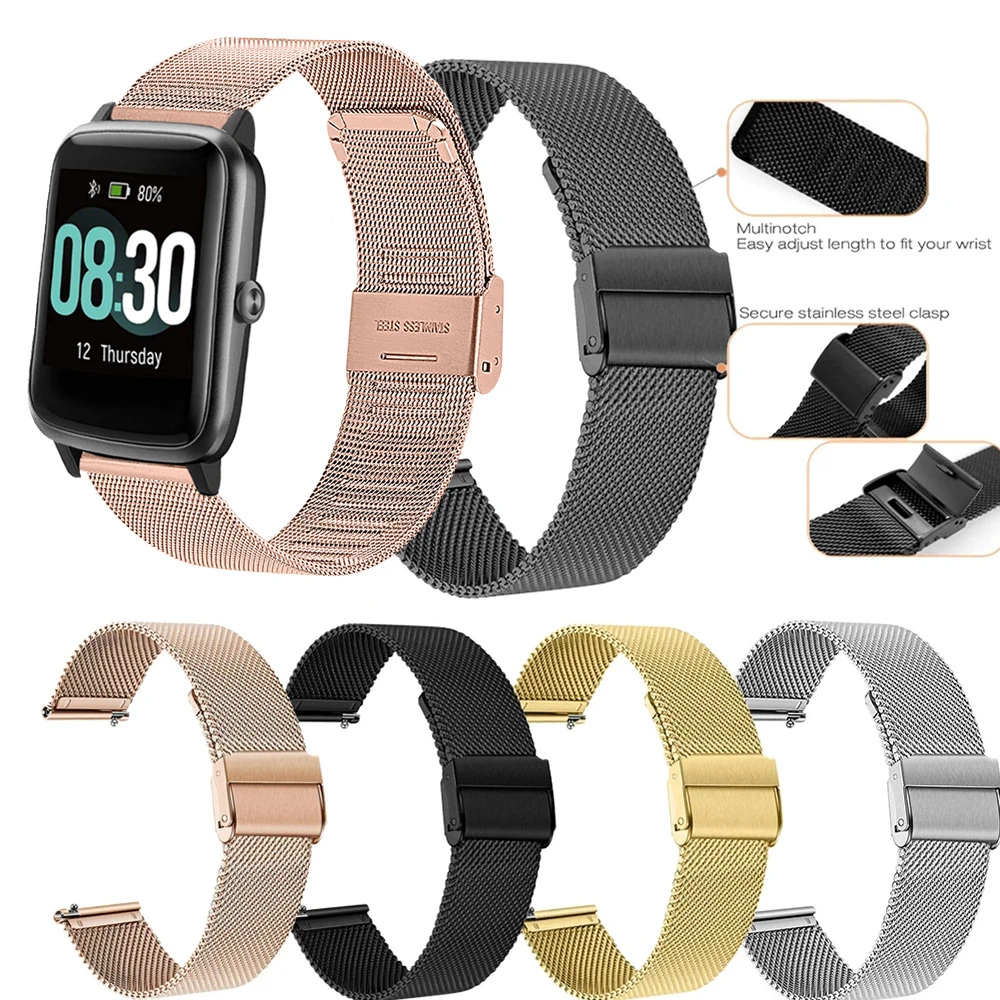 Metal Strap For Yamay SW020 SW021 SW022 SW023 SW025 ID205 ID205L ID205S ID216 Watch Band For Willful SW020 SW021 SW025 Bracelet