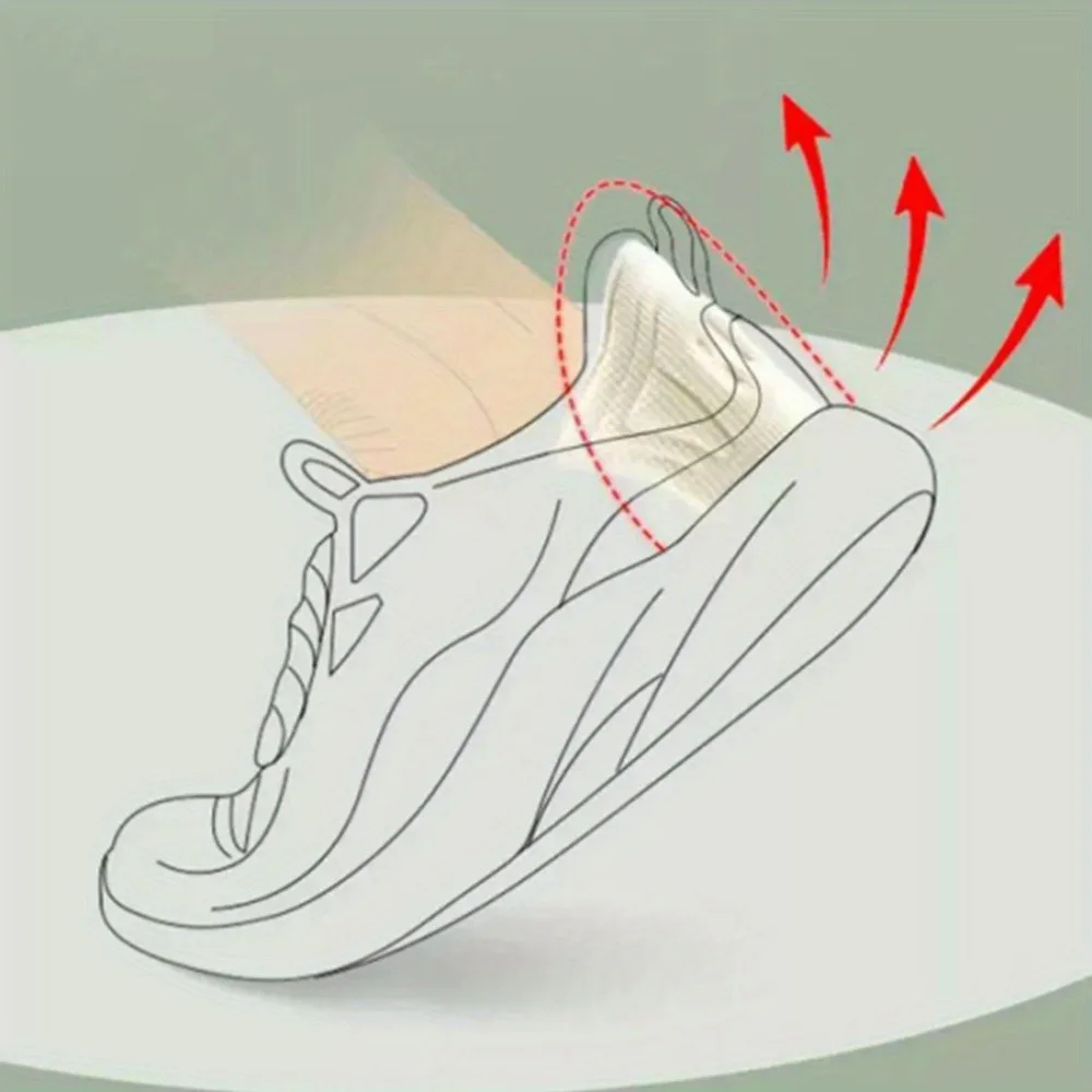 Einlegesohlen Fersenpolster für Sportschuhe | Verstellbare Größe, verschleißfeste Kisseneinsätze, Fersenschutz-Rückenaufkleber – Detail 4