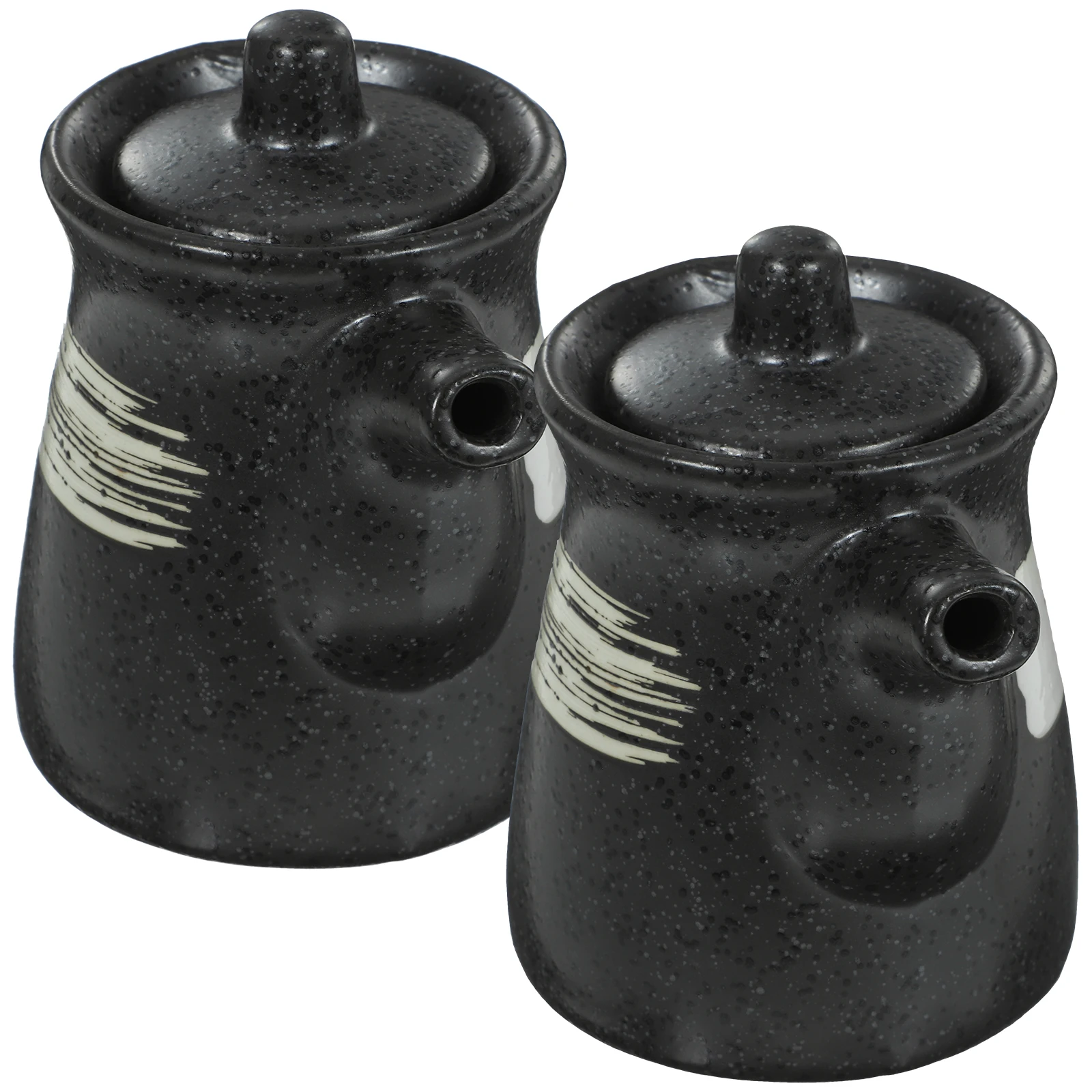

2 Pcs Soy Sauce Vinegar Bottle Containers Empty Bottles Condiment Holder Spice Jar
